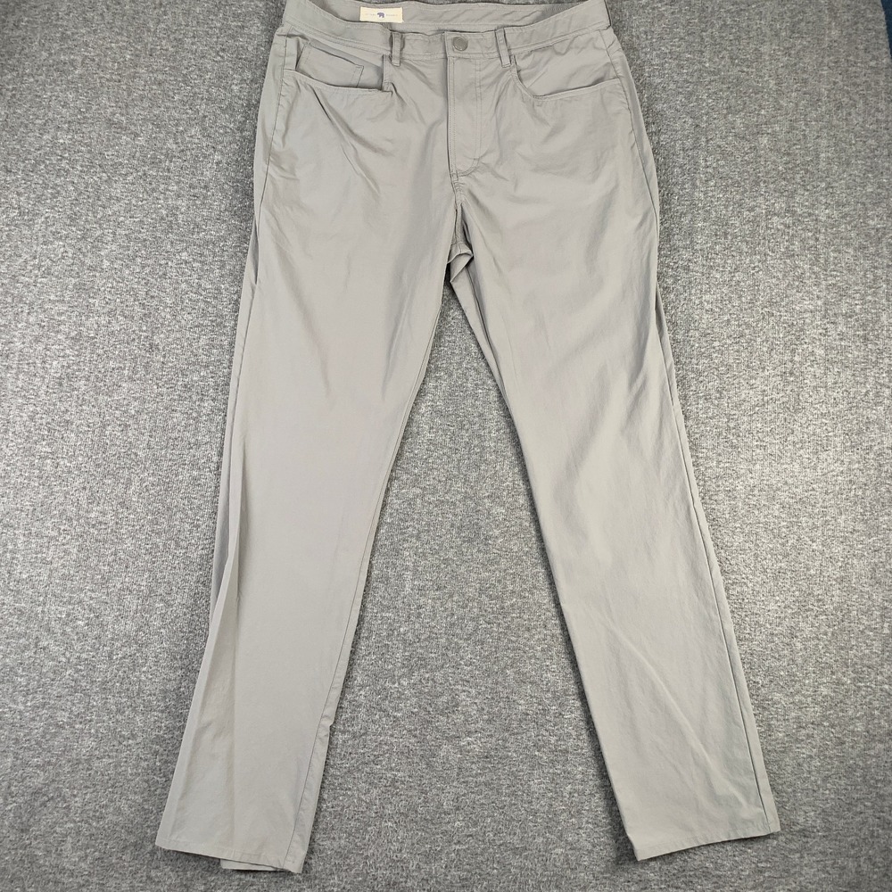 Onward Reserve Performance Pants Men 34x32 Gray Stretch Preppy Modern